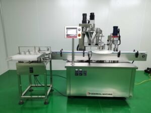 Automatic vial bottle powder filling machine