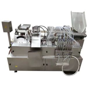 Automatic machine of filling and sealing ampoule glass bottles
