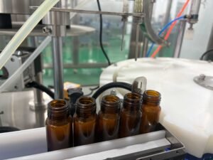 Complete automatic oral liquid filling production line with filling and capping equipment inductive sensor